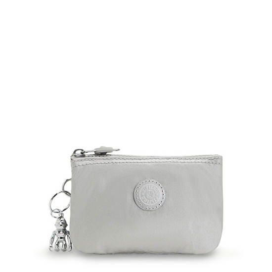 Kipling Creativity Small Metallic Pouch Taske Sølv | DK 2109XY